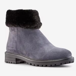 NWT Cougar Women's Kendal Waterproof Grey Winter Boots With Faux Fur Lining
